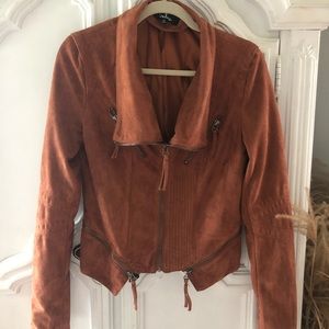 Lulus suede moto jacket